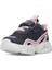 Kız Çocuk Bebek Işıklı Yazlık Hafif Rahat Cırtlı Günlük Sneaker Bebe Spor Ayakkabı (22-25) 2