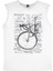 Yarış Bisikleti Yazılar Beyaz Kesik Kol / Kolsuz Erkek T-Shirt 2