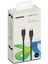 1-Link Flow cc 100W Usb-C 2.0m ÖRGÜLÜ-DC25 Kablo Siyah 1