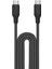 1-Link Flow cc 100W Usb-C 2.0m ÖRGÜLÜ-DC25 Kablo Siyah 3