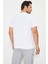 Erkek Kısa Kollu Basic Beyaz T-Shirt 3