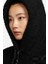 Sportswear Collection Sherpa Oversize Hoodie Kadın Kapüşonlu Şerpa Peluş Sweatshirt Siyah 4