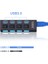 USB 3.0 High Speed 4 Port USB Çoklayıcı Anahtarlı ve Işıklı Hub 50CM Kablo 2