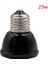 25W Tarzı 25W 50W 75W 100W Evcil Hayvan Isıtma Lambası Siyah Kızılötesi Seramik Isıtıcı Isı Lambası Evcil Hayvan Yavruları Sürüngen Lambası (Yurt Dışından) 1