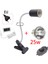 25W B Ab Fiş Stilini Ayarla Kaplama Ampul Lamba Tutucu ve Termometre Higrometre Kaplumbağa Kaplumbağa Isıtma Lambası Kiti 220V'LI Uva + Uvb Sürüngen Lambası Seti (Yurt Dışından) 1