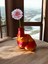 Heart Tasarım Vazo - Geometrik Kalp Dekoratif Vazo - 20 cm - Sert Plastik 1