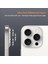 Apple iPhone 15 Pro / 15 Pro Max Ile Uyumlu Darbeye Dayanıklı Mekanizmalı Safir Kamera Lens Koruyucu Beyaz 2