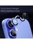 Iphone 16/16 Plus Ile Uyumlu Darbeye Dayanıklı Mekanizmalı Safir Kamera Lens Koruyucu Mavi 2