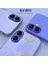 Iphone 16/16 Plus Ile Uyumlu Darbeye Dayanıklı Mekanizmalı Safir Kamera Lens Koruyucu Mavi 3