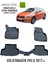 NewDeco Volkswagen Polo 2017 ve Sonrasi Için 5,5d Carbon Style Havuzlu Paspas - Tpe Malzeme 1