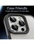 Iphone 16 Pro / 16 Pro Max Ile Uyumlu Darbeye Dayanıklı Mekanizmalı Safir Kamera Lens Koruyucu Gri 2