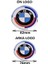 Bmw E46,E90 kasa Kaput ve Bagaj Logo Takım Ön Arka 2 Li SET(50YIL Newtypeblue 82mm-74mm) 1