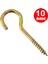 Piton 22 x 130 Çengel 8 cm Vidalı Askı Eğri Se Demir Duy Kanca - 10 Adet 1