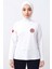 Beyaz 112 Acil Sağlık Bisiklet Yaka Uzun Kollu Tişört Unisex 1