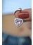 Kalp Model Pembe Taşlı Çelik Göbek Piercing 1
