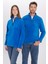 Unisex Standart Fit Anti-pilling Tüylenme Yapmayan Soğuk Geçirmez Sax Mavi Dik Bato Yaka Polar Sweatshirt 3