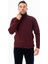 5027 Balıkçı Yaka Erkek Kazak Bordo 4