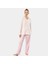 Empirme Patlı Battal Uzun Kollu Pijama Takım 3366/PEMBE 4