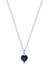 Safir Zirconia Taşlı Kalp Kesim Kolye 1