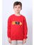 Erkek Çocuk Şardonlu Sweat Mood Nakış Detaylı Ribanalı E35 1