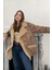 Içi Kürklü Oversize Kaban- Kahverengi 2