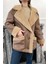 Içi Kürklü Oversize Kaban- Kahverengi 3