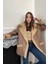 Içi Kürklü Oversize Kaban- Kahverengi 4