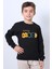 Erkek Çocuk Şardonlu Sweat Mood Nakış Detaylı Ribanalı E35 2