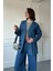 Duble Paça Denim Takım Mavi 3
