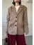 Süet Blazer Ceket- Camel 3