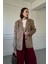 Süet Blazer Ceket- Camel 4