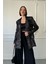 Pullu Blazer Ceket- Lacivert 3