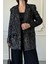 Pullu Blazer Ceket- Lacivert 4