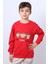 Erkek Çocuk Şardonlu Sweat Karakter Baskılı Ribanalı E34 3