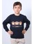 Erkek Çocuk Şardonlu Sweat Karakter Baskılı Ribanalı E34 3