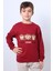 Erkek Çocuk Şardonlu Sweat Karakter Baskılı Ribanalı E34 2