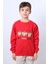 Erkek Çocuk Şardonlu Sweat Karakter Baskılı Ribanalı E34 2