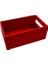 Kırmızı Renkli Ahşap Kutu Organizer 25CM x 16CM Genişlik ve 10CM Yük. 3