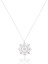 Hediye Zirkon Taşlı Kar Tanesi Gümüş Kadın Kolye, 925 Ayar, Kübik ZIRKON-GKLYB001-G 1