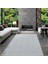 8359A Krem Saçaklı Bohem Modern Iskandinav Dokuma Halı Oturma Odası - Salon 1