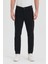 Theseason Erkek Siyah Slim Fit Esnek Gabardin Pantolon 1