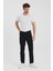 Theseason Erkek Siyah Slim Fit Esnek Gabardin Pantolon 3