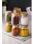 Robinanka 6 Lı Set Bambu Kapaklı Cam Kavanoz & Baharat Takımı & Baharatlık 200 ml ( Vakum Kapak ) 2