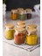 Robinanka 6 Lı Set Bambu Kapaklı Cam Kavanoz & Baharat Takımı & Baharatlık 200 ml ( Vakum Kapak ) 4