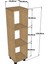 Modüler Ofis Dolabı Evrak ve Kitaplık 3G-003-AD-A.ÇAM/35x35x130h 2