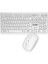 Kablosuz Q Slim Klavye+Mouse Set Beyaz Km 6121 1