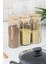 Robinanka 6 Lı Set Bambu Kapaklı Cam Kavanoz & Erzak Saklama Kabı 1.300 ml Büyük Boy ( Vakum Kapak ) 4