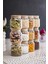 Robinanka 12 Li Set Bambu Kapaklı Cam Kavanoz & Baharat Takımı & Baharatlık 500 ml ( Vakum Kapak ) 2
