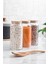 Robinanka 3 Lü Set Bambu Kapaklı Cam Kavanoz & Erzak Saklama Kabı 1.300 ml Büyük Boy ( Vakum Kapak ) 2