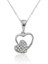 925 Ayar Gümüş Kalpli Kadın Gümüş Kolye 1